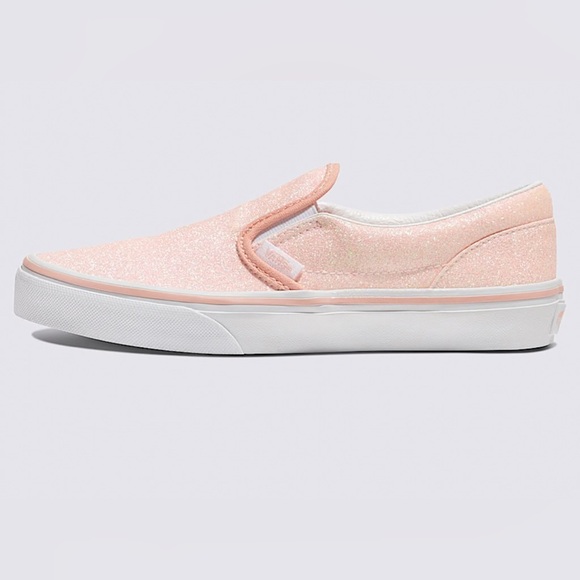 Vans Slip-On Kids 'Glitter - Apricot Nectar size 2.5 Vans - Picture 3 of 11